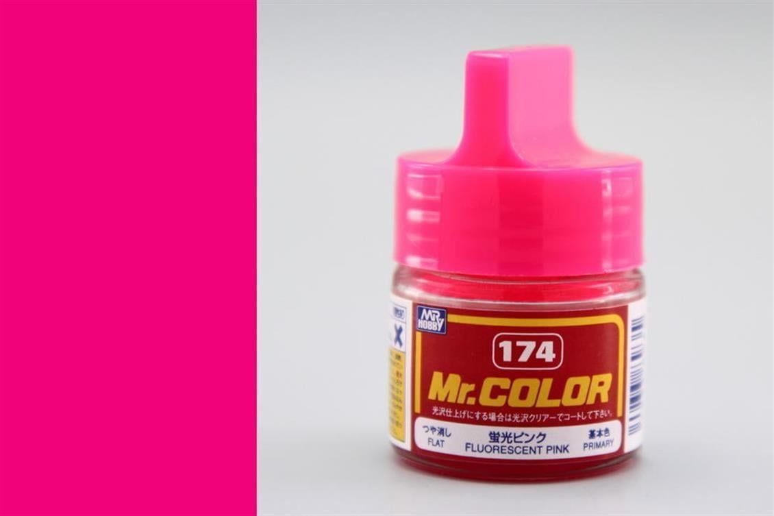 Mr.Hobby C-174 10 ml. Fluorescent Pink, Mr.Color Serisi Model Boyası