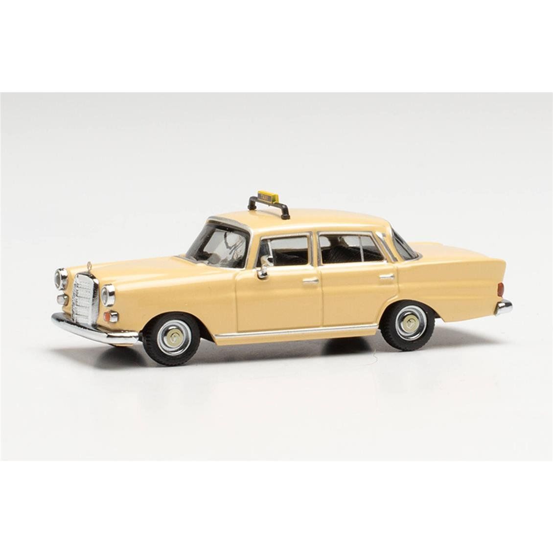 Herpa 095693 1/87 Ölçek, Mercedes-Benz 200 (W110) Taksi, Sergilemeye Hazır Model Araç