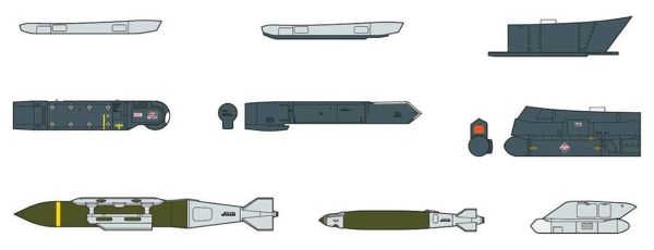 Hasegawa X72-14 35114 1/72 Ölçek, Savaş Uçağı Silahları-IX, Plastik Model kiti