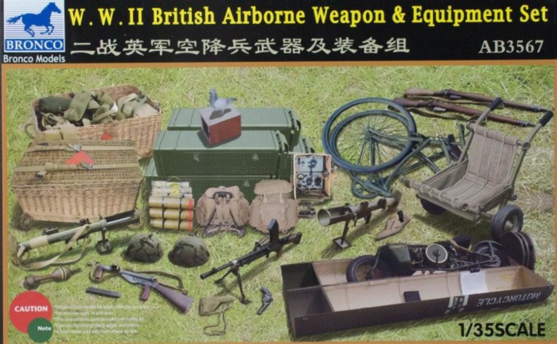 Bronco Ab3567 1/35 Ölçek, W.W.Iı British Airborne Weapon And Equ, Plastik Model kiti