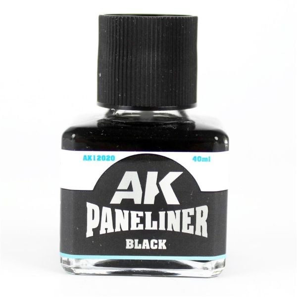 AK Interactive 12020 40 ml. Siyah, Paneliner, Enamel Boya