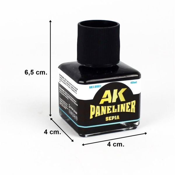 AK Interactive 12021 40 ml. Sepia, Paneliner, Enamel Boya