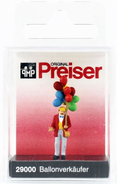 Preiser 29000 1/87 Ölçek, Baloncu ve Balonları, Boyanmış Plastik Figürü