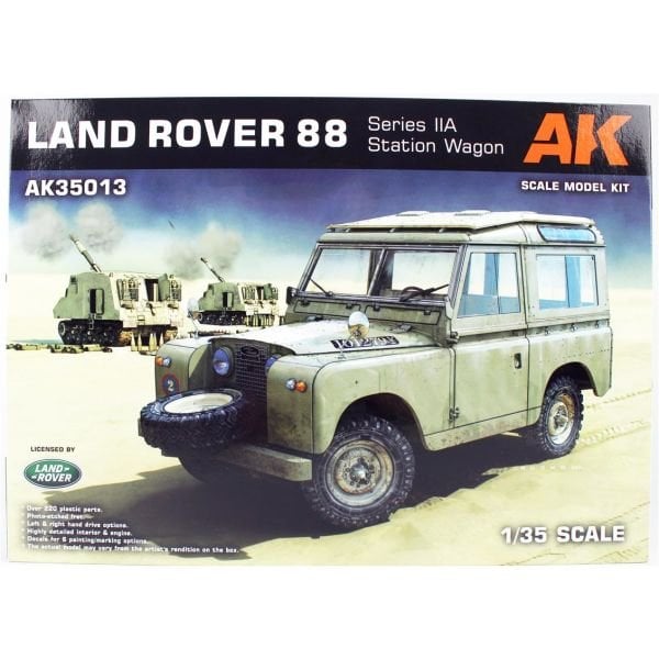 AK Interactive 35013 1/35 Ölçek, Land Rover 88 Series IIA (Steyşın Vagon), Askeri Araç, Plastik Model kiti