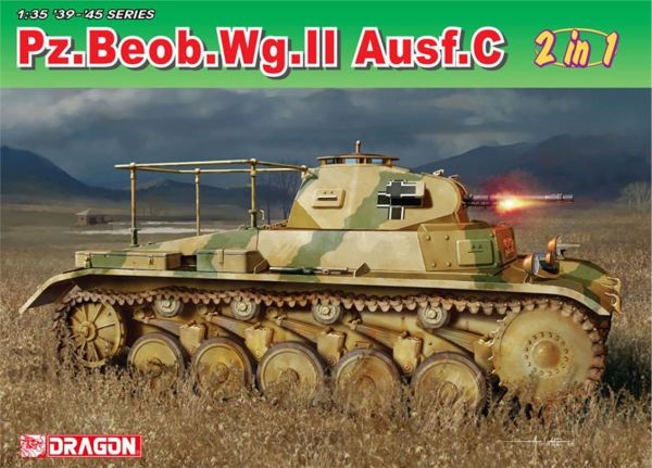 Dragon 6812 1/35 Ölçek, Pz.Beob.Wg.II Ausf.A-C Tank Plastik Model Kiti