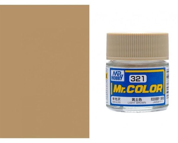 Mr.Hobby C-321 10 ml. Light Brown, Mr.Color Serisi Model Boyası