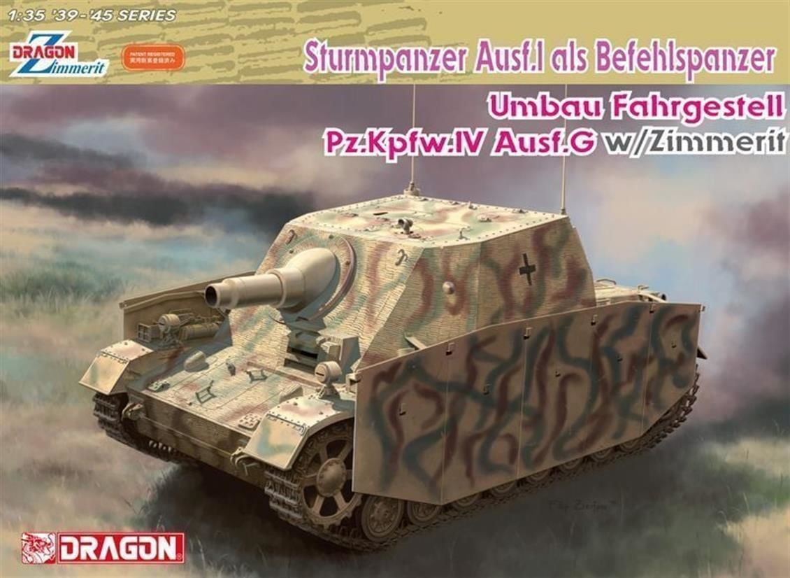 Dragon 6819 1/35 Ölçek, Sturmpanzer Ausf.I Obüs Topu Plastik Model Kiti