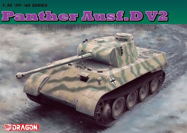 Dragon 6822 1/35 Ölçek, Panther Ausf.D V2 Tank Plastik Model Kiti