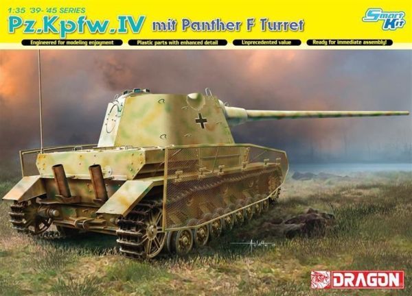 Dragon 6824 1/35 Ölçek, Pz.Kpfw.IV (with Panther F Turret) Tankı Plastik Model Kiti