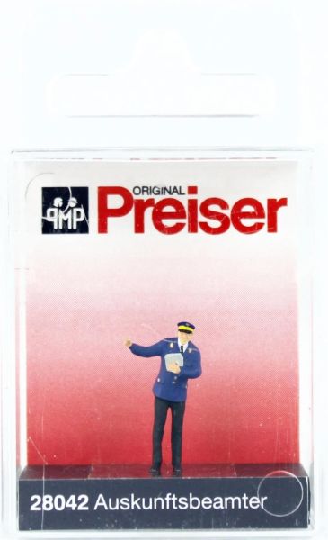 Preiser 28042 1/87 Ölçek, Biletçi, Boyanmış Plastik Figürü