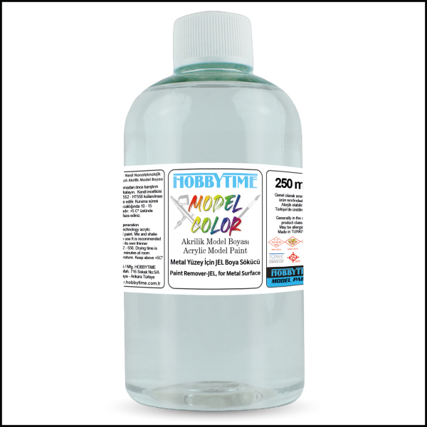 Hobbytime 564 250 ml. Metal Yüzey İçin Daldırma Tip Boya Sökücü (Paint Remover-Liquid, for Metal Surface)