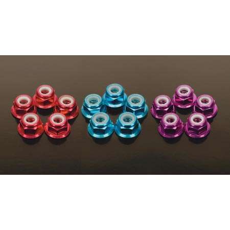 M4 Aluminum Flange Lock Nuts (Mor) (5)