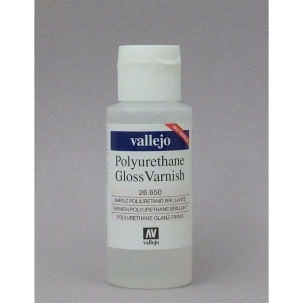 Vallejo 26650 60 ml. Poliüretan Parlak Vernik, Model Boyası