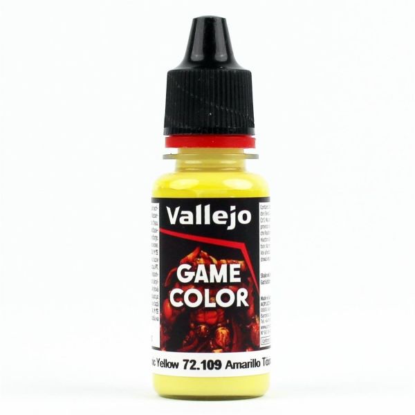 Vallejo 72109 18 ml. Toxic Yellow, Game Color Serisi Model Boyası