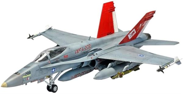 Academy 12520 1/72 Ölçek, USMC F/A-18+ (VMFA-232 Red Devils) Savaş Uçağı, Plastik Model kiti