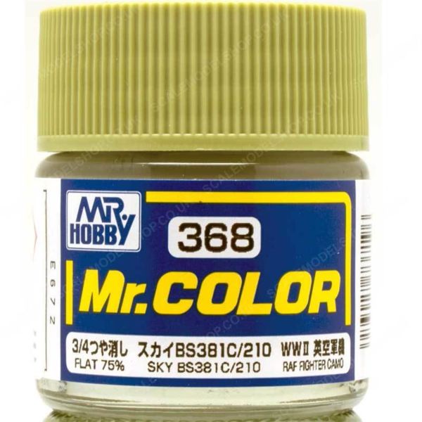 Mr.Hobby C-368 10 ml. Sky BS381C/210, Mr.Color Serisi Model Boyası