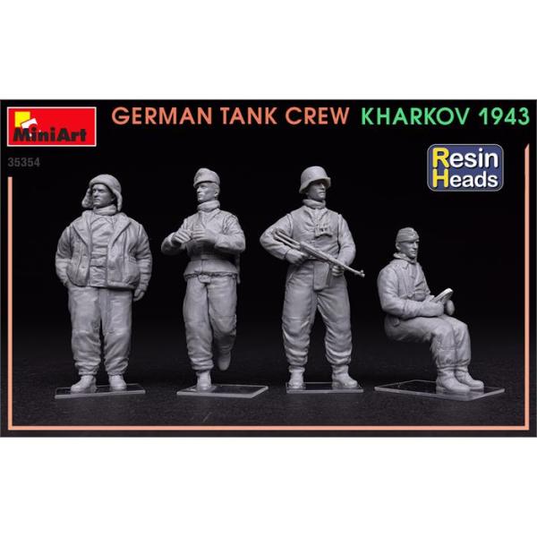 MiniArt Alman Tank Mürettebatı- Karlov 1943 (Reçine Başlı)