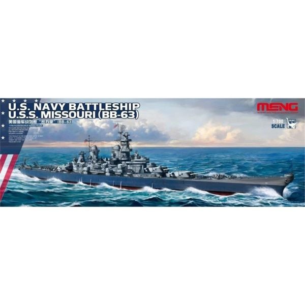 Meng PS-004 1/700 Ölçek, Amerikan U.S.S. Missouri (BB-63) Savaş Gemisi, Plastik Model kiti