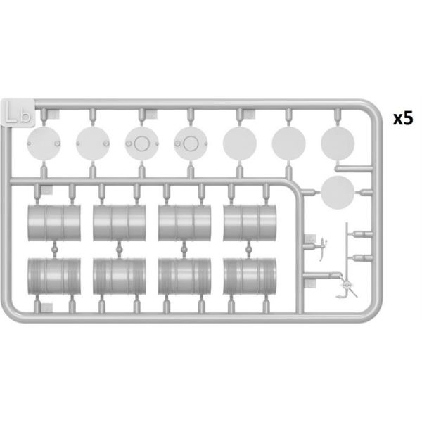 MiniArt ABD Yakıt Varilleri 55 Gal