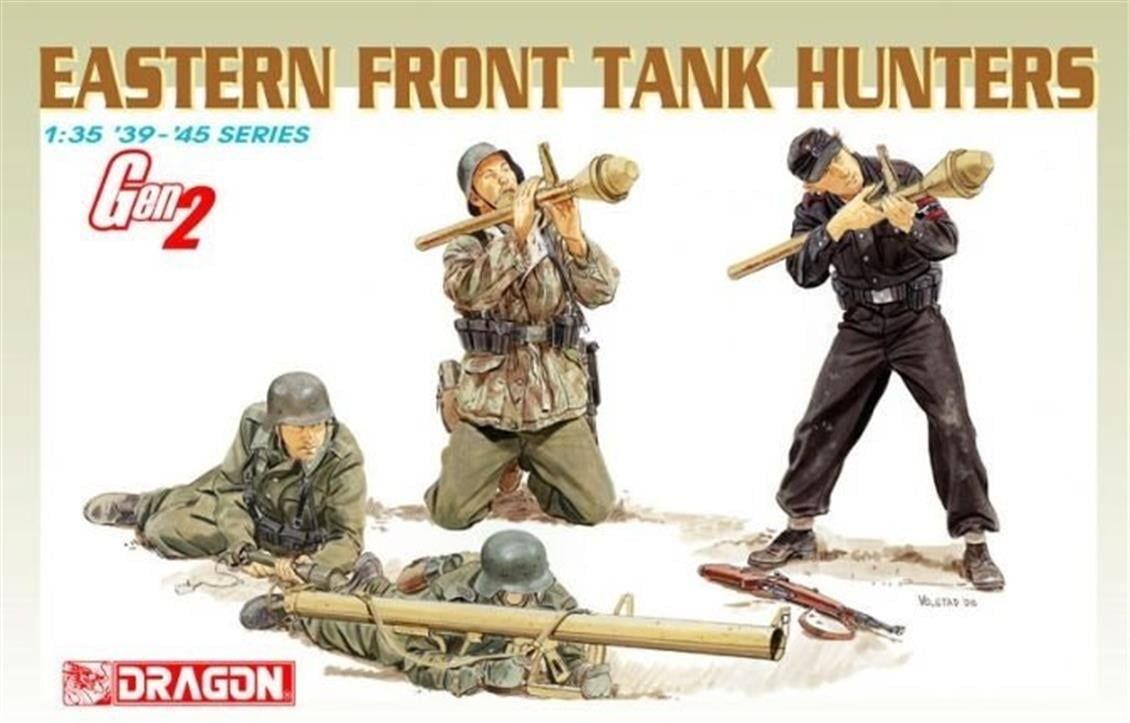 Dragon 6279 1/35 Ölçek, Doğu Ön Cephe Tank Avcıları Asker Figürleri Plastik Model Kiti