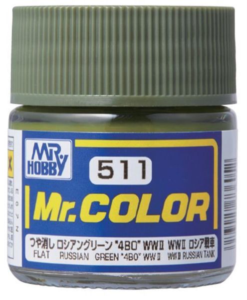 Mr.Hobby C-511 10 ml. Russian Green (4BO), Mr.Color Serisi Model Boyası