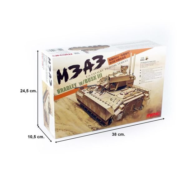 Meng SS-006 1/35 Ölçek, M3A3 Bradley ve BUSK III, Zırhlı Personel Taşıyıcı, Plastik Model kiti