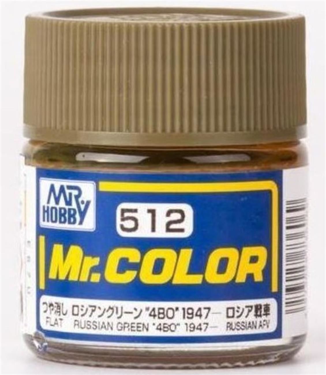 Mr.Hobby C-512 10 ml. Russian Green (4BO) 1947-, Mr.Color Serisi Model Boyası