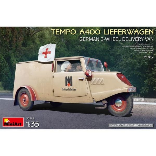 MiniArt Tempo A400 Lieferwagen. Alman-3 Tekerlekli Servis Aracı