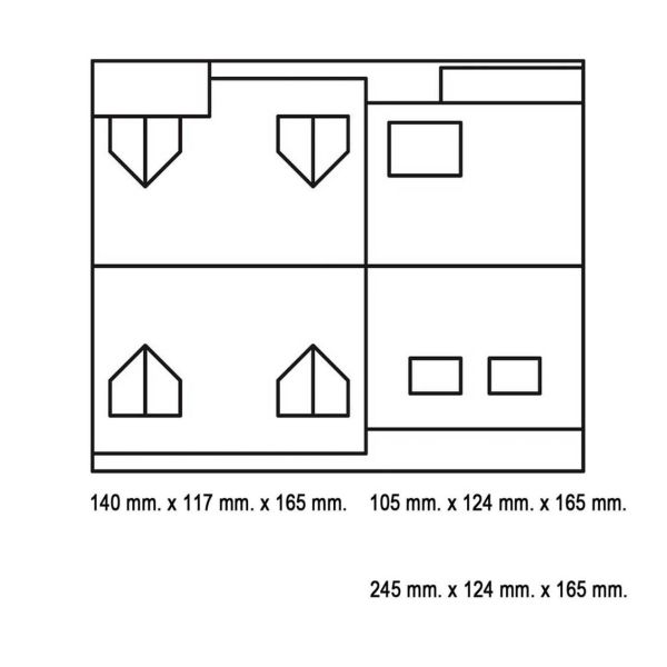 Faller 130494 1/87 Ölçek, Tadilat Yapılan Apartmanlar ( 2 Adet ), Plastik Model Kiti