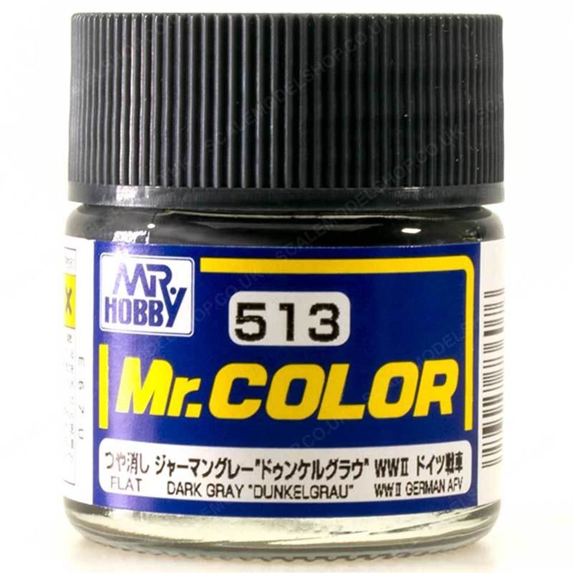 Mr.Hobby C-513 10 ml. Dark Gray (Dunkelgrau), Mr.Color Serisi Model Boyası