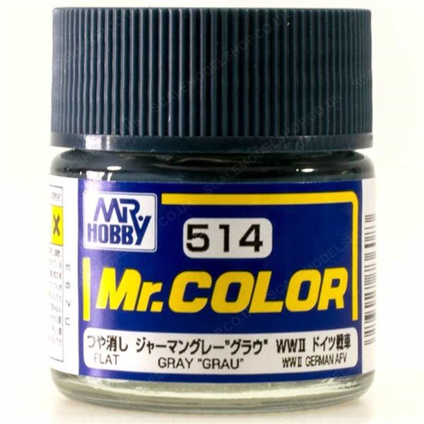 Mr.Hobby C-514 10 ml. Gray (Grau), Mr.Color Serisi Model Boyası