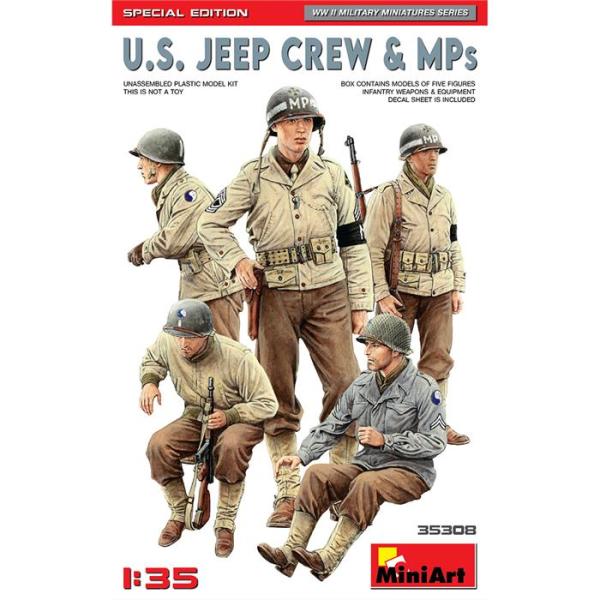 MiniArt Amerikan Jeep Mürettebatı & MPs Özel Üretim