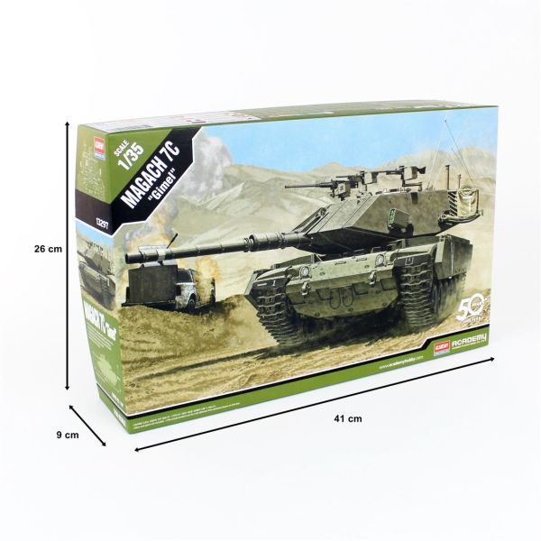 Academy 13297 1/35 Ölçek, İsrail Magach 7C Gimel Tankı, Plastik Model kiti