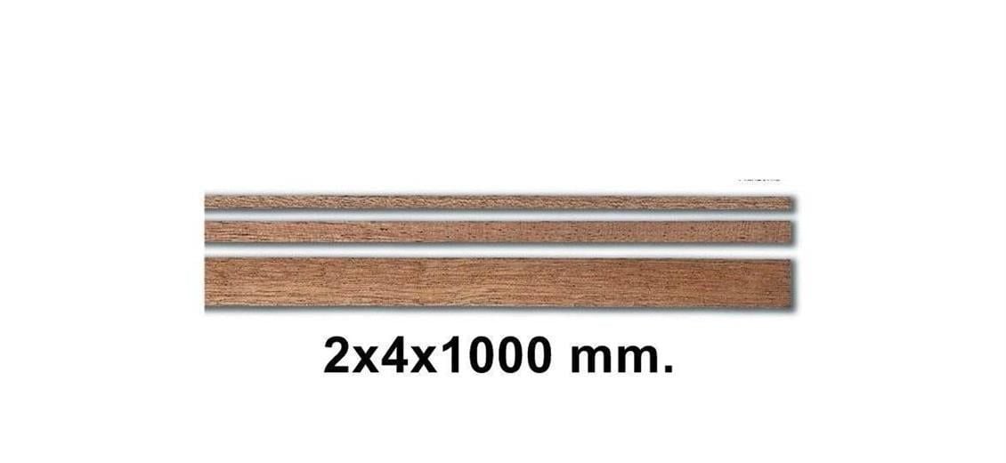 Constructo 80125 Ahşap Çıta- Blackish Manzonia-2X4X1000 Mm-10 Adet