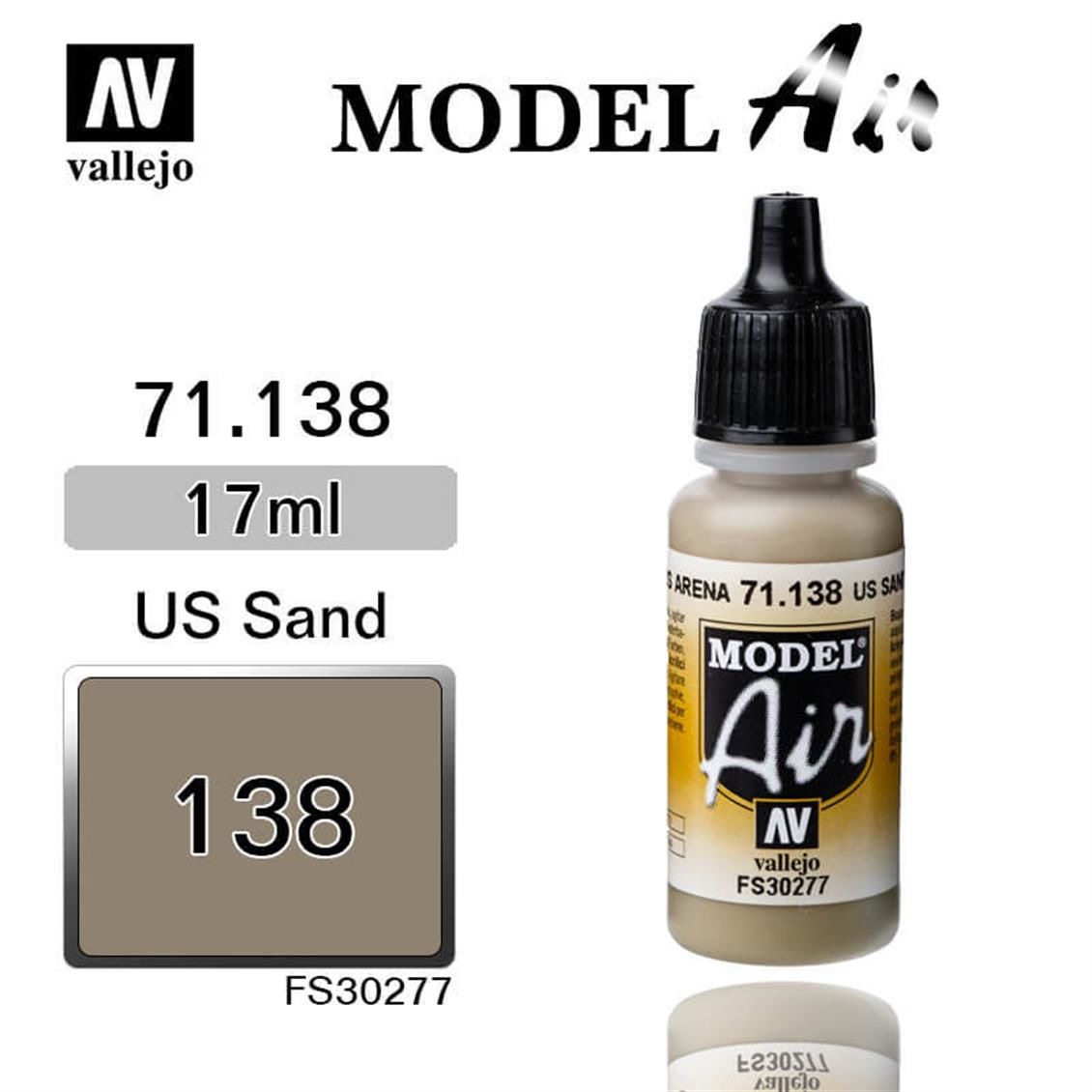 Vallejo 71138 17 ml. US Arena, Model Air Serisi Model Boyası