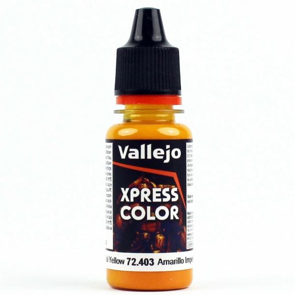 Vallejo 72403 18 ml. Imperial Yellow, Xpress Game Color Serisi Model Boyası