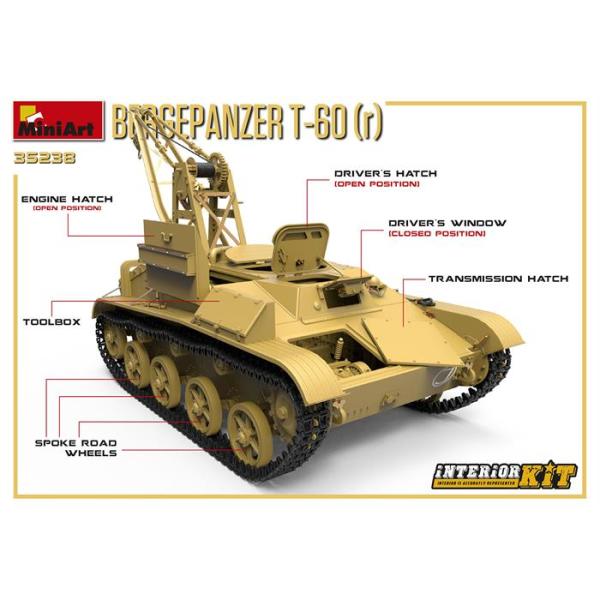 MiniArt Bergepanzer T-60 (r) Interior Kit