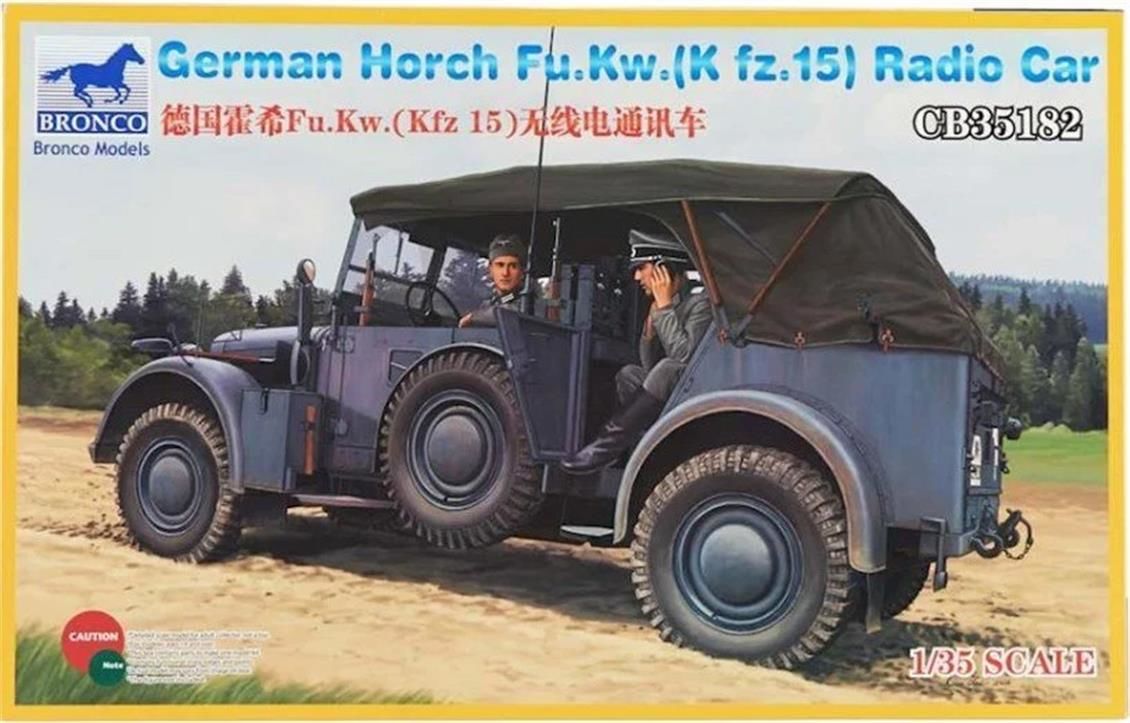 Bronco CB35182 1/35 Ölçek, German Horch Fu.Kw.(Kfz.15) Radio Car, Plastik Model kiti