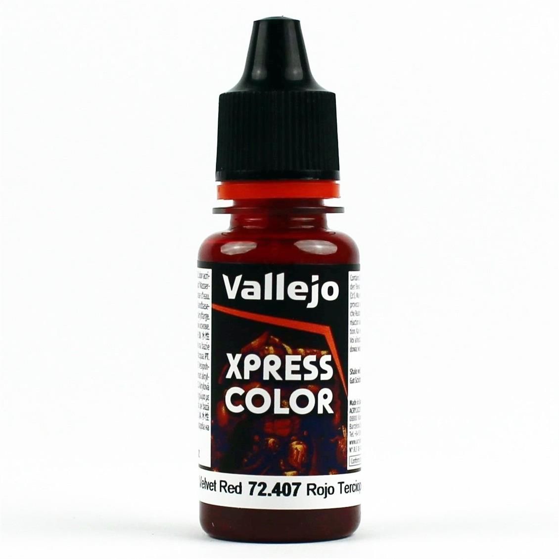 Vallejo 72407 18 ml. Velvet Red, Xpress Game Color Serisi Model Boyası