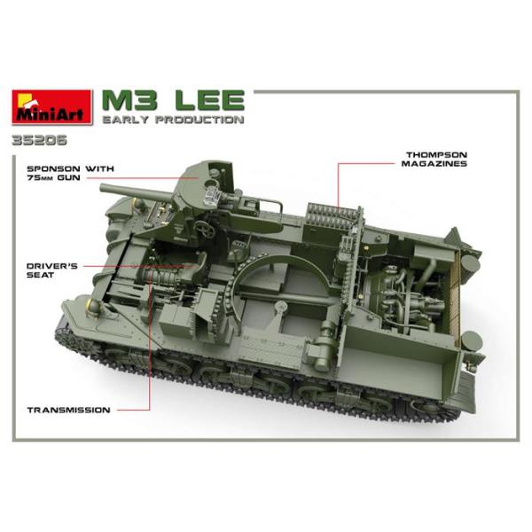 MiniArt M3 Lee İlk Üretim - Interior Kit