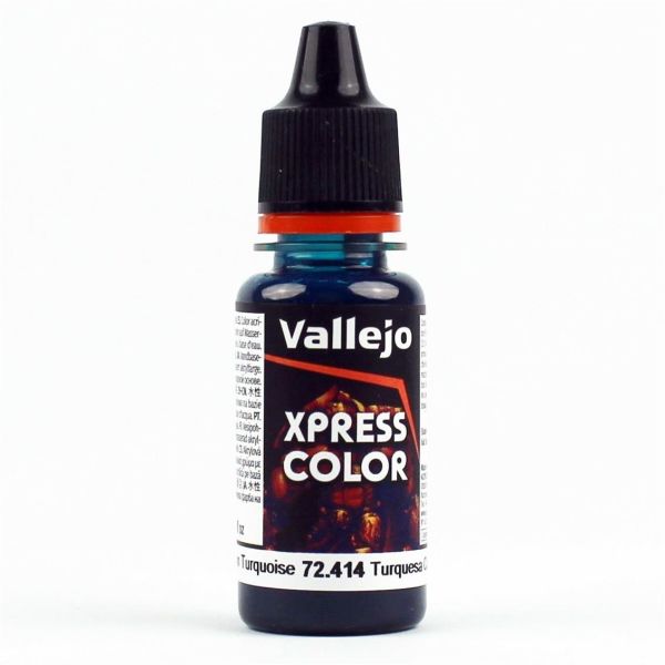 Vallejo 72414 18 ml. Caribbean Turquoise, Xpress Game Color Serisi Model Boyası