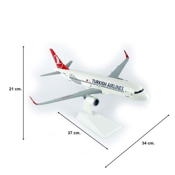 THY027 1/100 Ölçek, THY A320 Neo Yolcu Uçağı, Sergilemeye Hazır Plastik Standlı Model