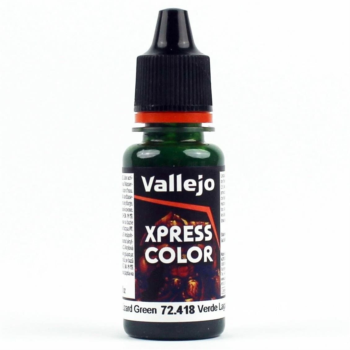 Vallejo 72418 18 ml. Lizard Green, Xpress Game Color Serisi Model Boyası