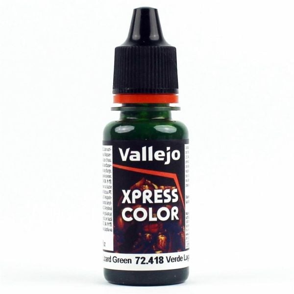 Vallejo 72418 18 ml. Lizard Green, Xpress Game Color Serisi Model Boyası