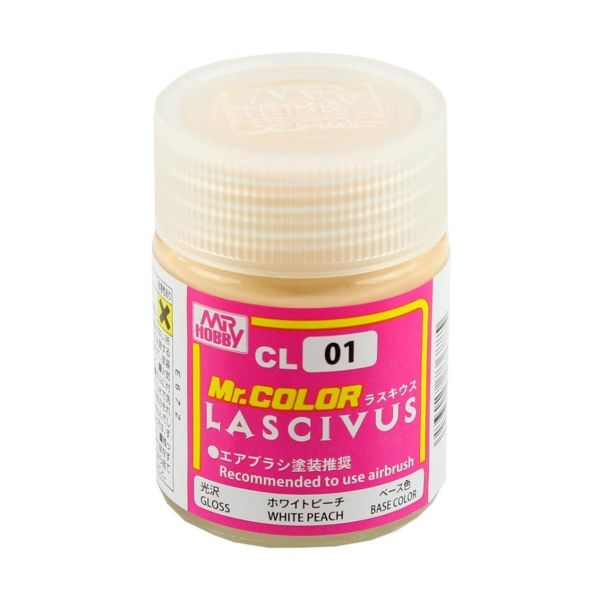 Mr.Hobby CL-01 18 ml. Lascivus White Peach, Mr.Color Serisi Model Boyası