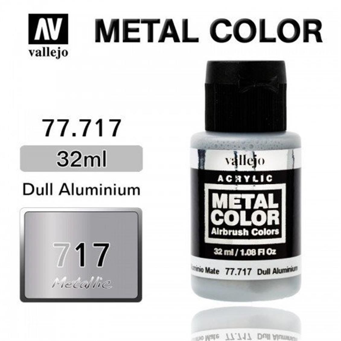 Vallejo 77717 32 ml. Dull Aluminium, Metal Color Serisi Model Boyası