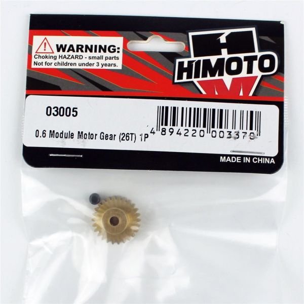 Himoto 03005 0.6 Modül Motor Dişlisi (26T) 1 adet