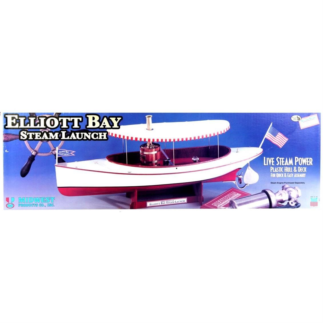 Midwest T988 1/25 Ölçek, Elliott Bay Steam Launch-640 Mm.-R/C Buh