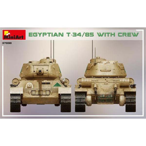 MiniArt T-34/85 Mısır - Mürettebatı ile birlikte