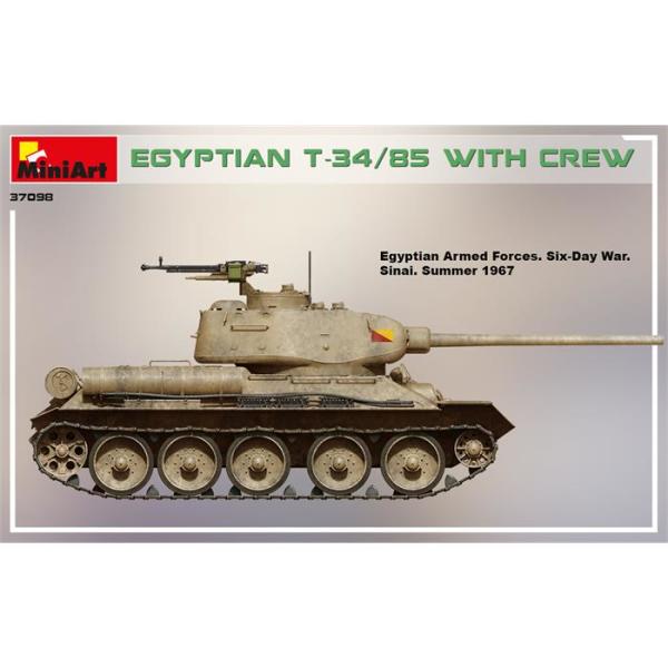 MiniArt T-34/85 Mısır - Mürettebatı ile birlikte